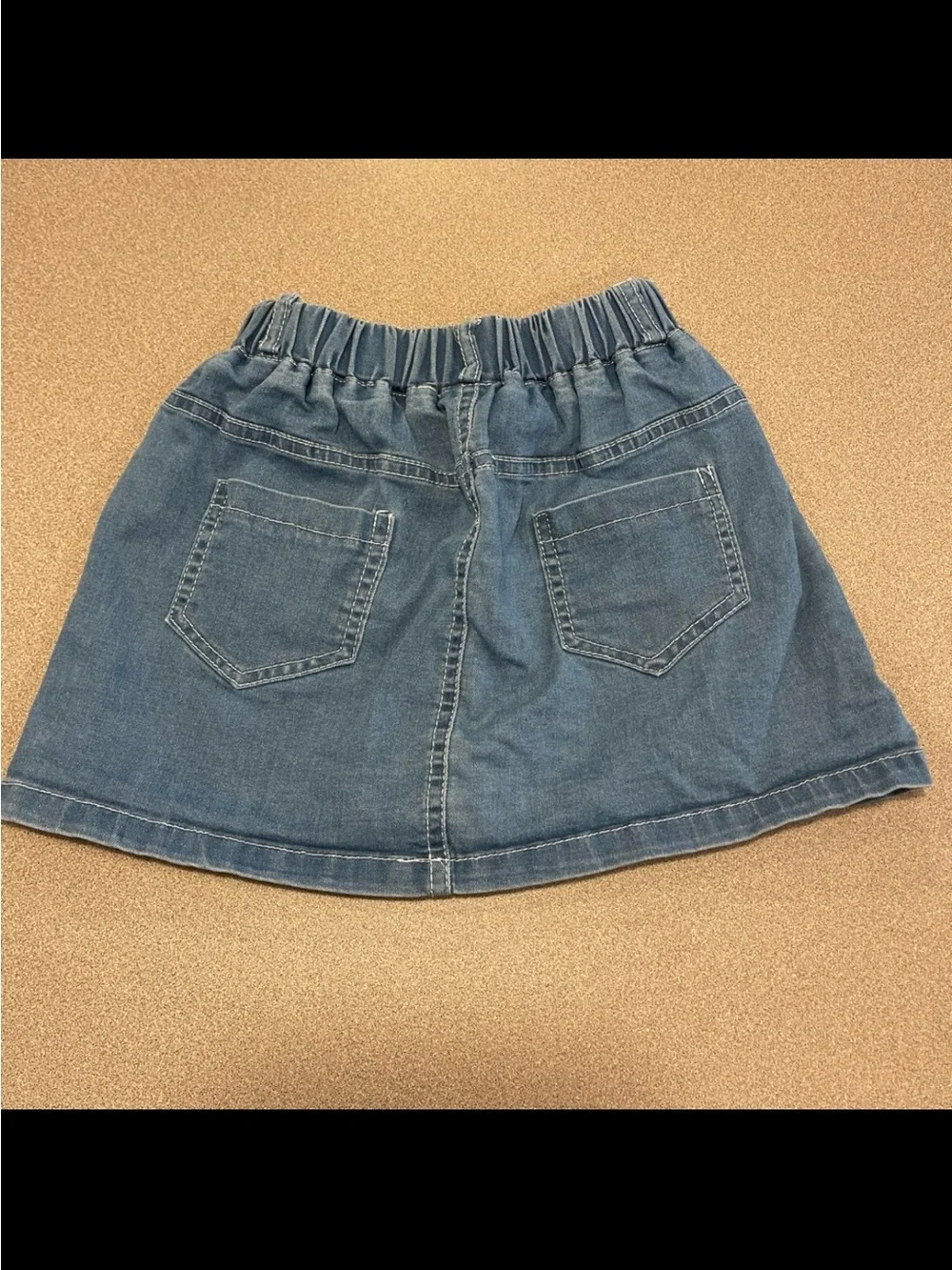 Girls Elastic-Waist Denim Skirt - size 5